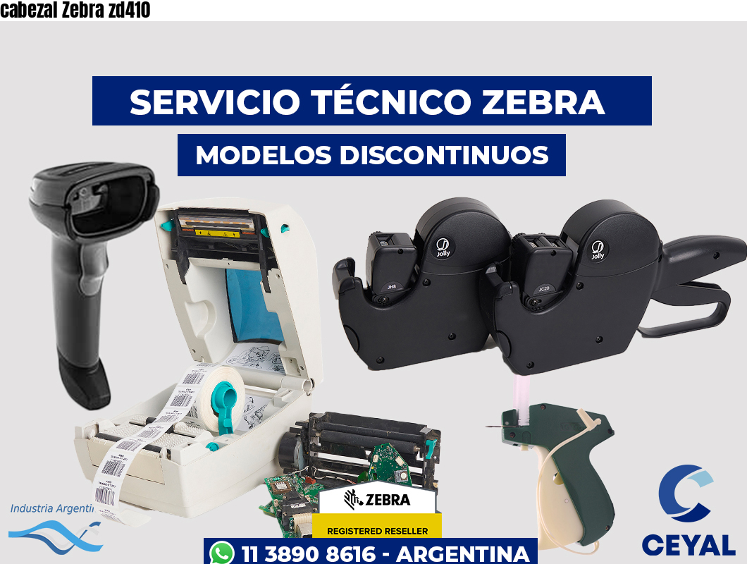 cabezal Zebra zd410