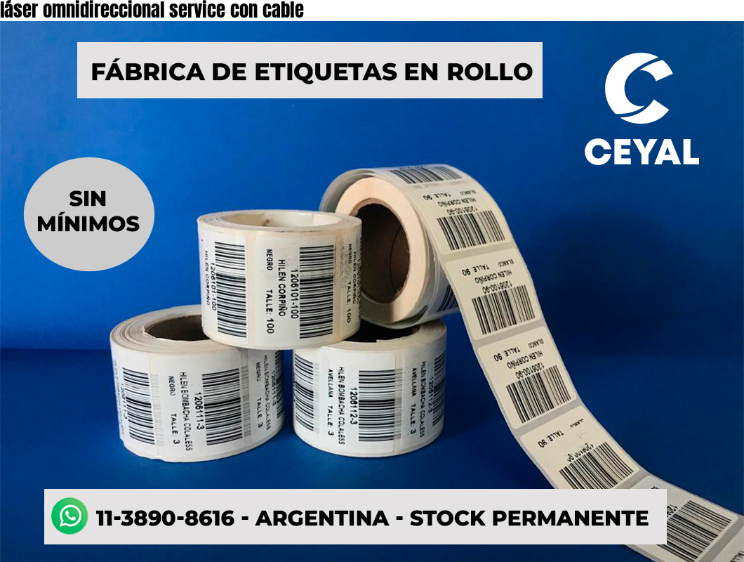 láser omnidireccional service con cable