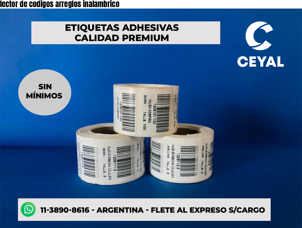 lector de codigos arreglos inalambrico