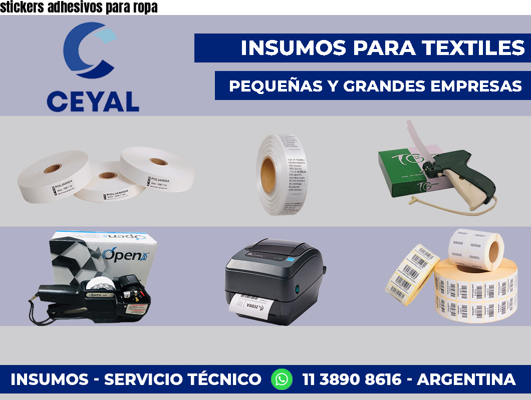 stickers adhesivos para ropa