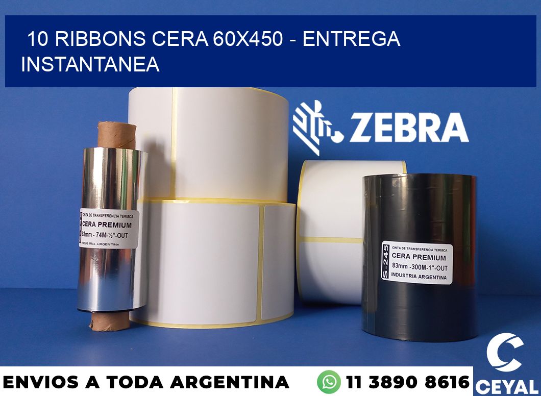 10 Ribbons cera 60x450 - entrega instantanea