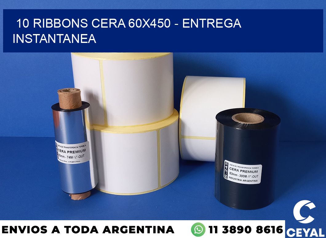 10 Ribbons cera 60×450 – entrega instantanea