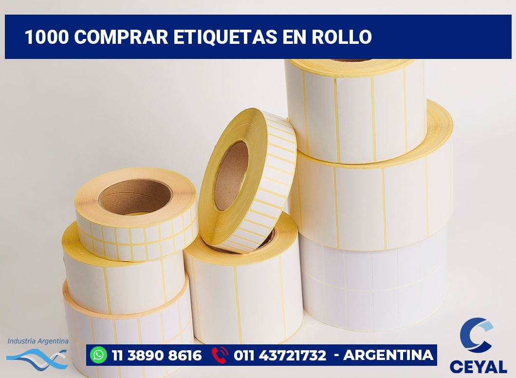 1000 Comprar etiquetas en rollo