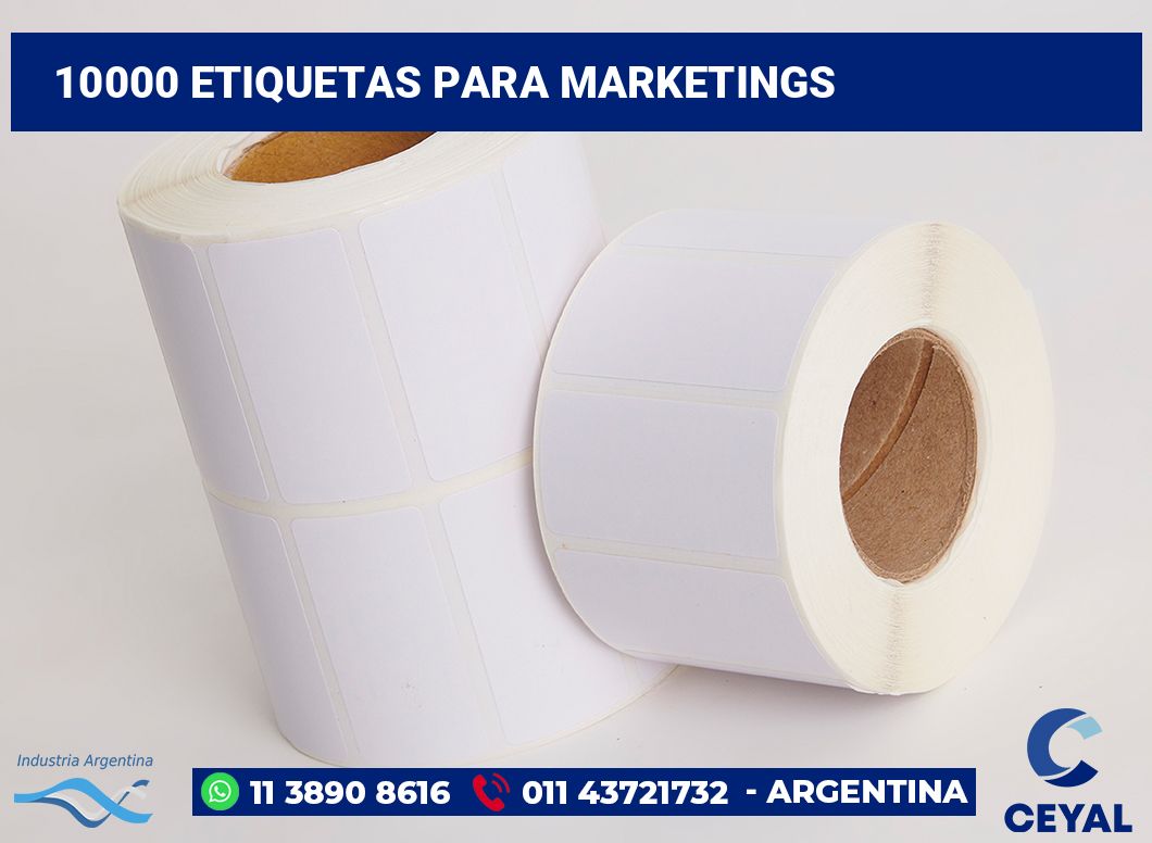 10000 Etiquetas para marketings