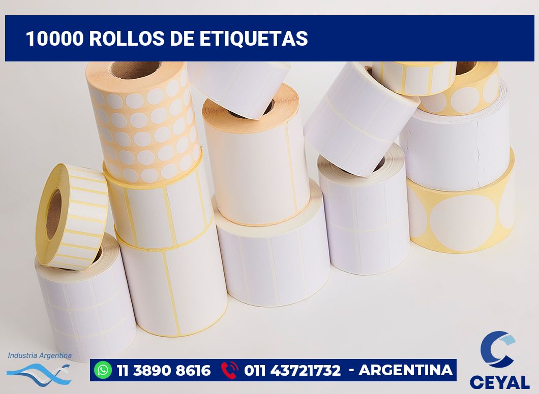 10000 Rollos de etiquetas