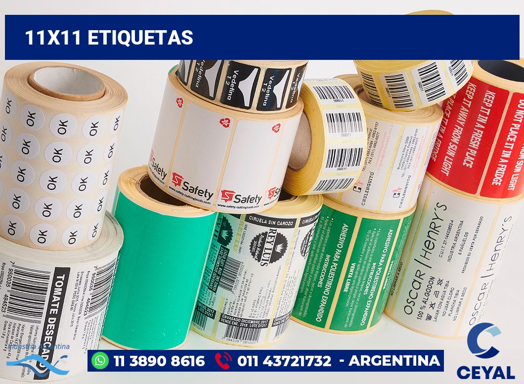11x11 Etiquetas