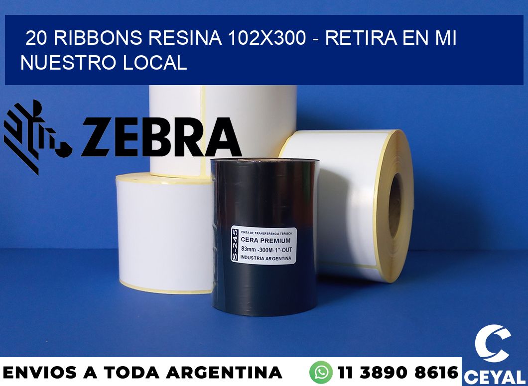 20 Ribbons resina 102x300 - retira en mi nuestro local
