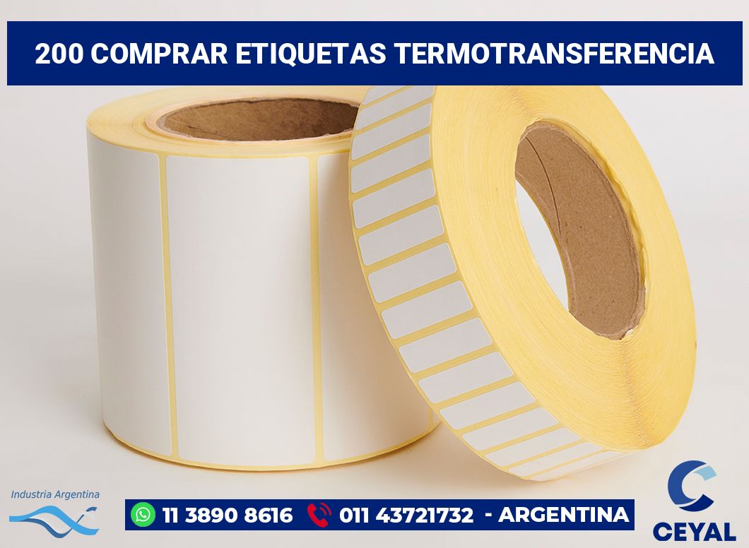 200 Comprar etiquetas termotransferencia