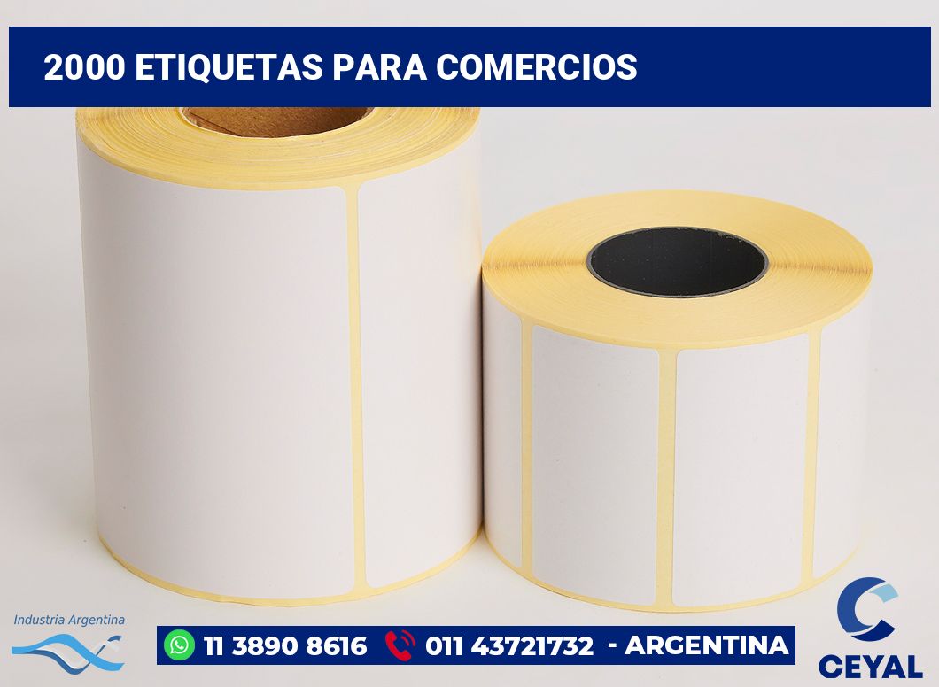 2000 Etiquetas para comercios