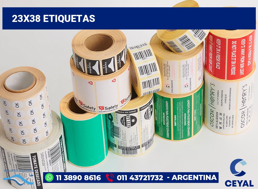 23x38 Etiquetas