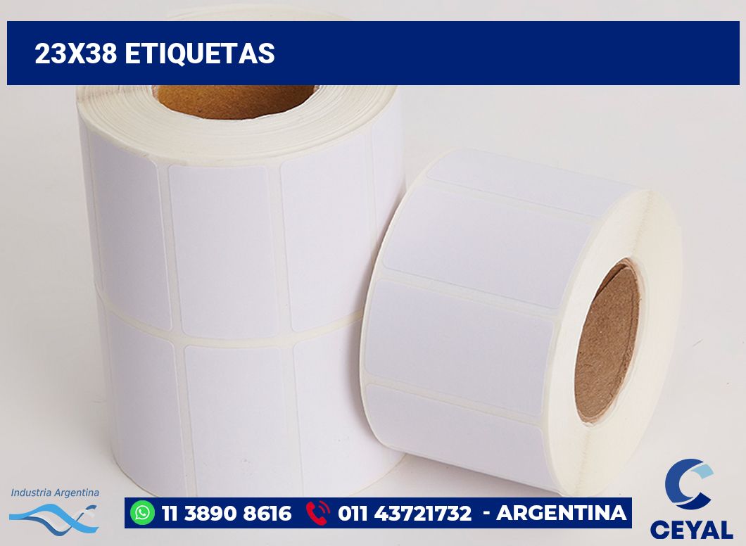 23x38 Etiquetas