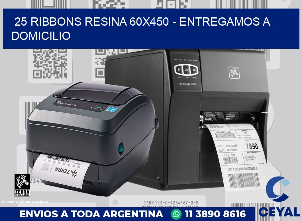 25 Ribbons resina 60x450 - entregamos a domicilio