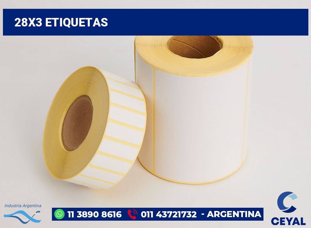 28x3 Etiquetas