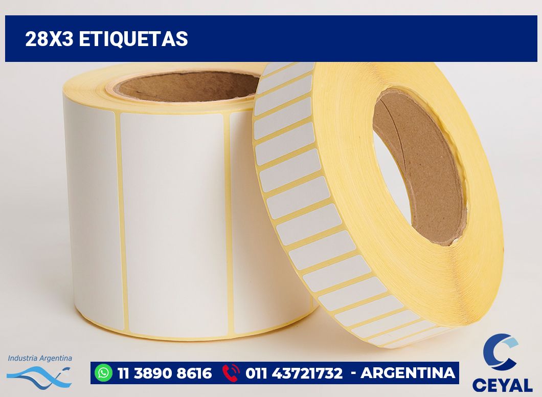 28x3 Etiquetas