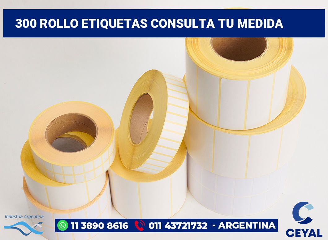 300 Rollo etiquetas consulta tu medida