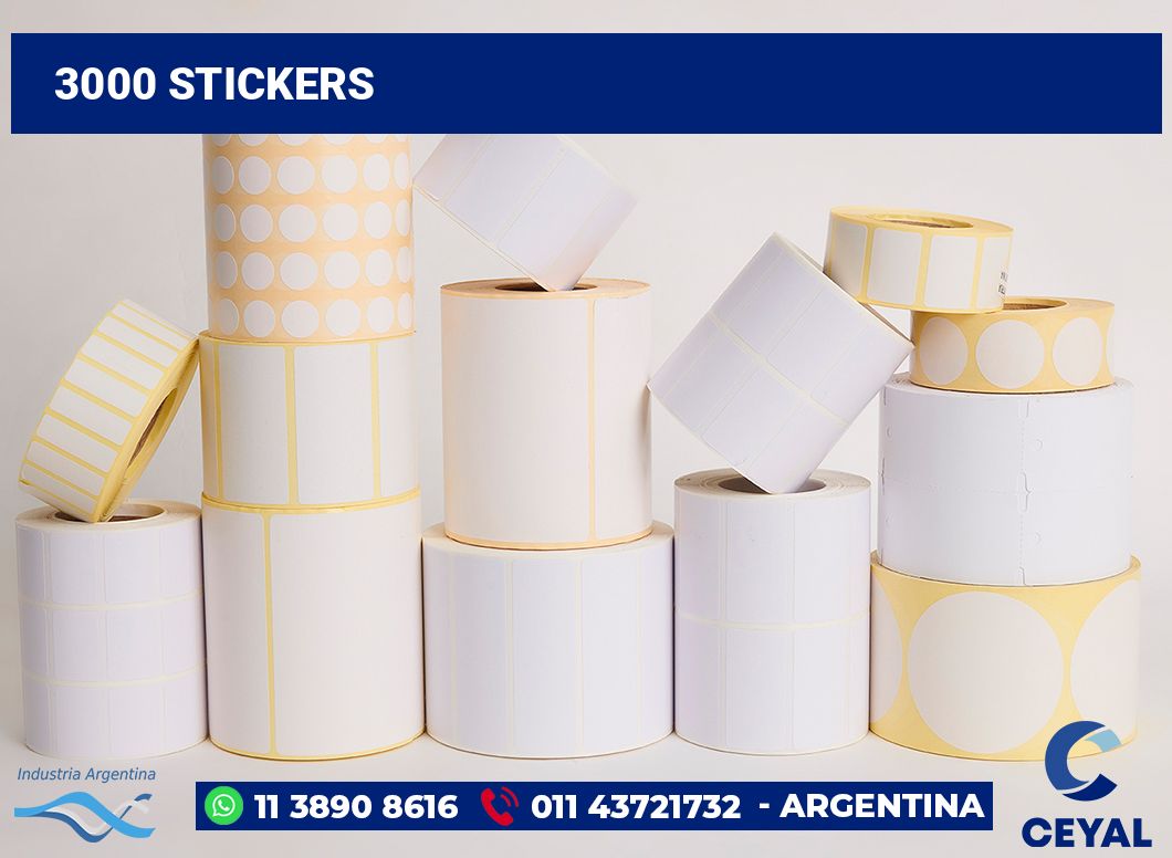 3000 Stickers
