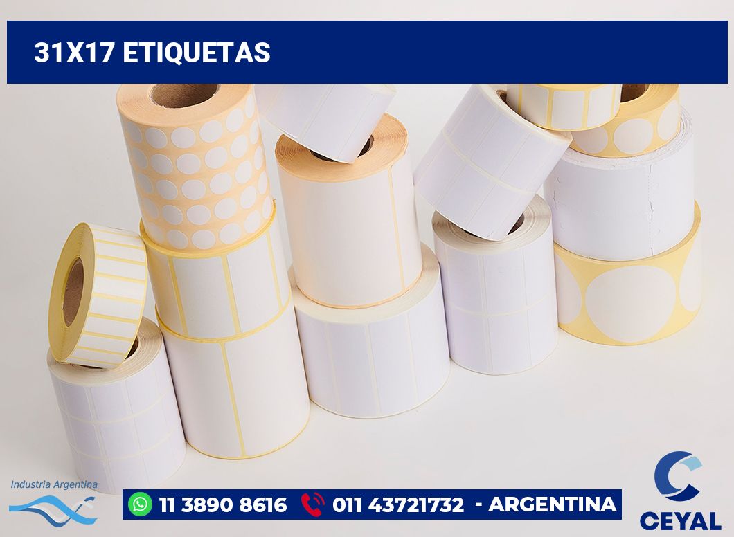 31x17 Etiquetas