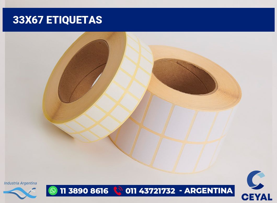 33x67 Etiquetas