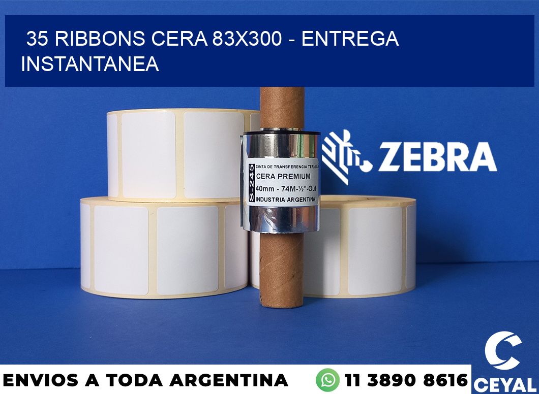 35 Ribbons cera 83x300 - entrega instantanea