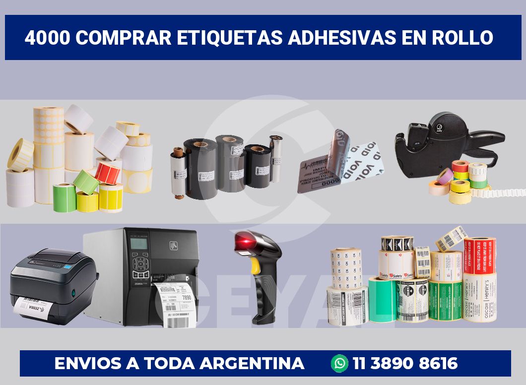 4000 Comprar etiquetas adhesivas en rollo