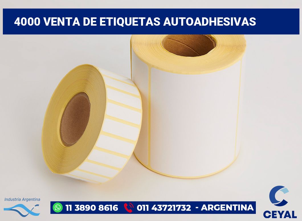 4000 Venta de etiquetas autoadhesivas