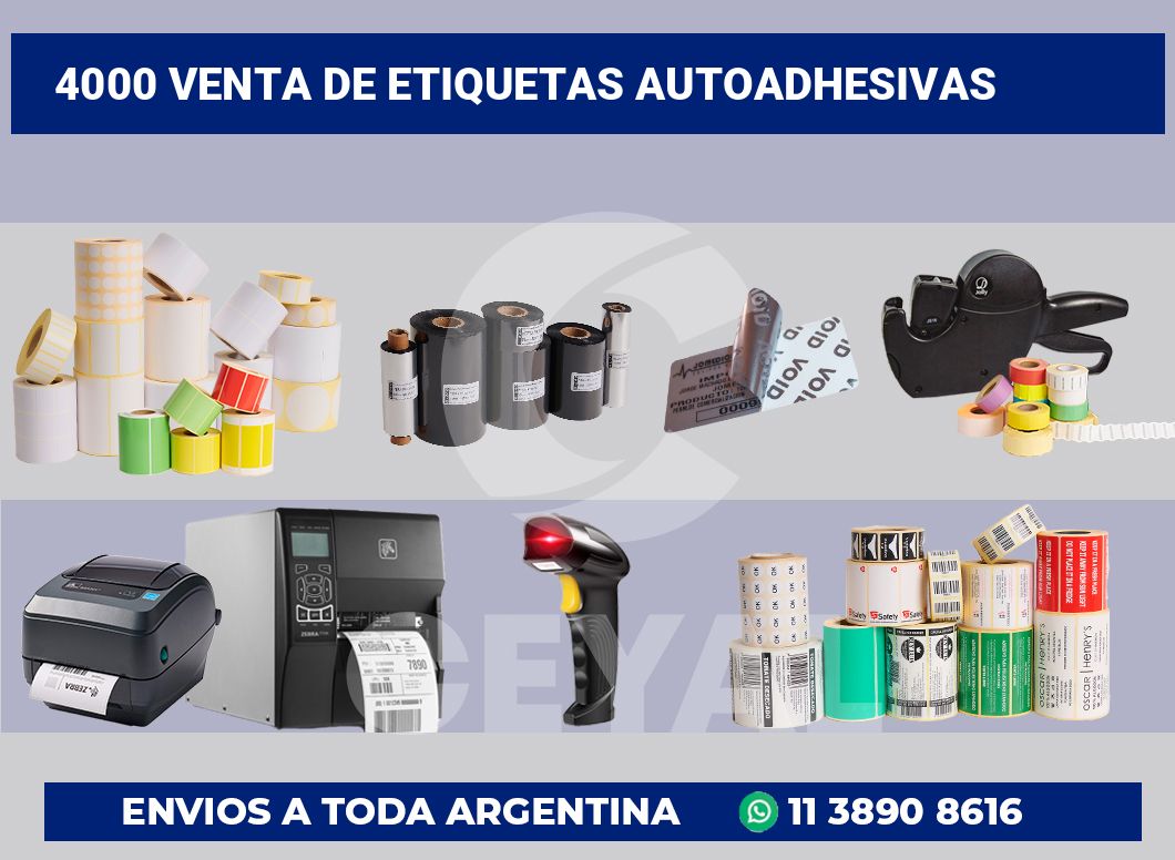 4000 Venta de etiquetas autoadhesivas