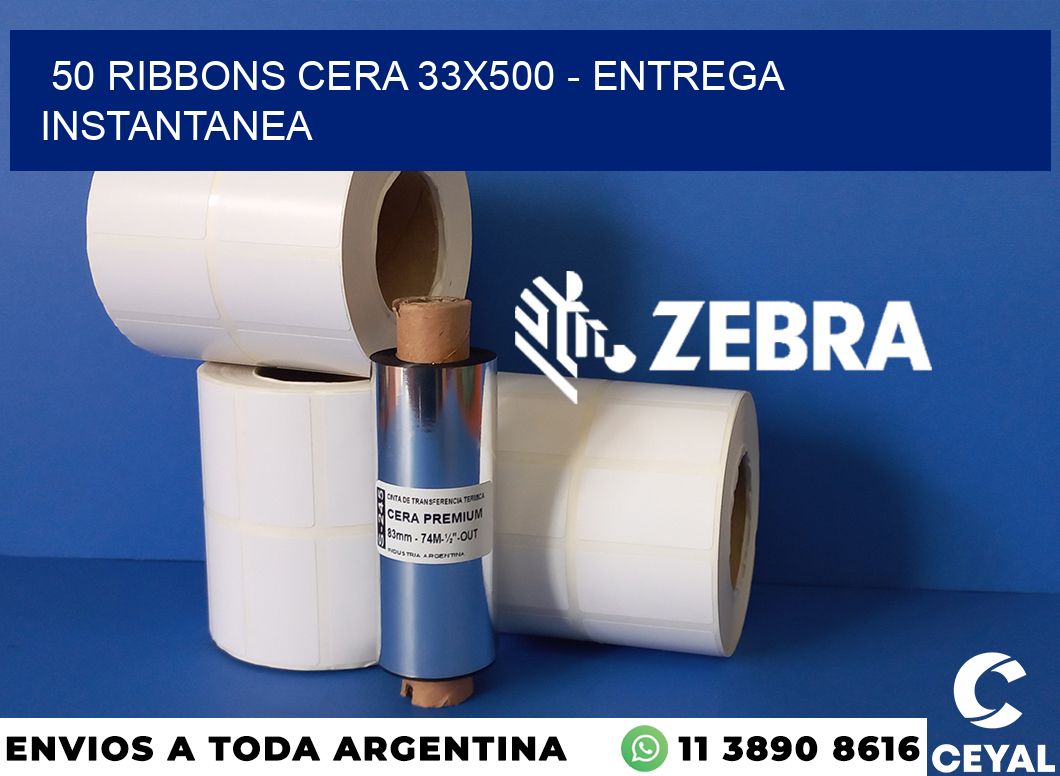 50 Ribbons cera 33x500 - entrega instantanea