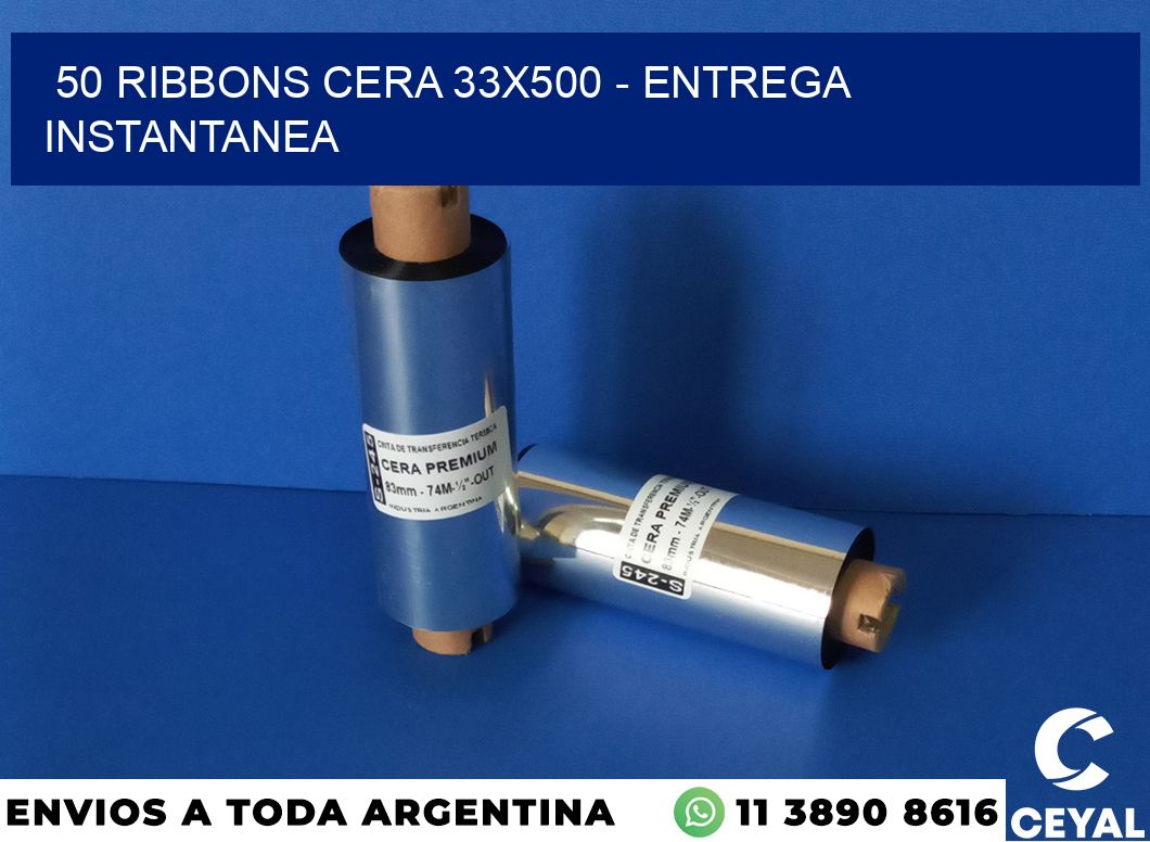 50 Ribbons cera 33×500 – entrega instantanea