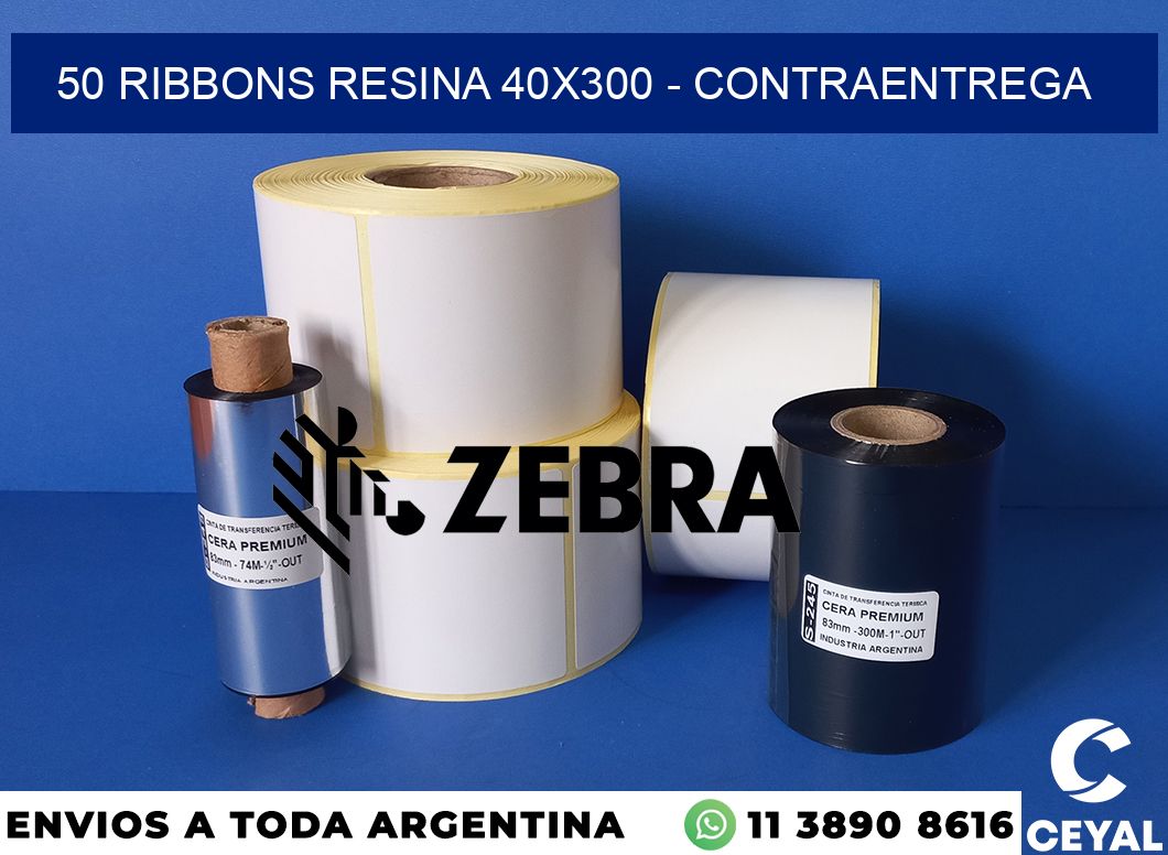 50 Ribbons resina 40x300 - contraentrega