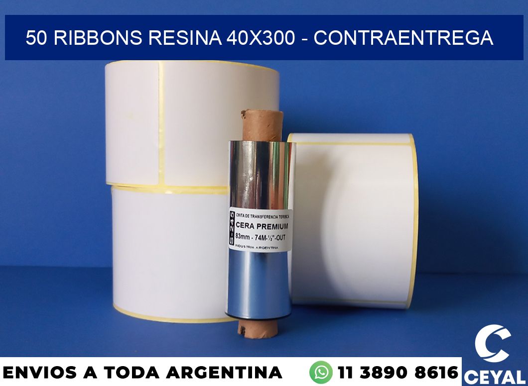 50 Ribbons resina 40×300 – contraentrega