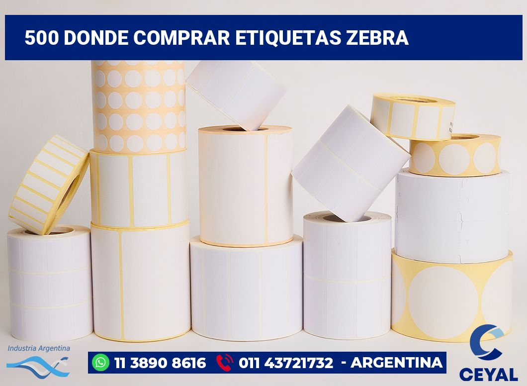 500 Donde comprar etiquetas zebra