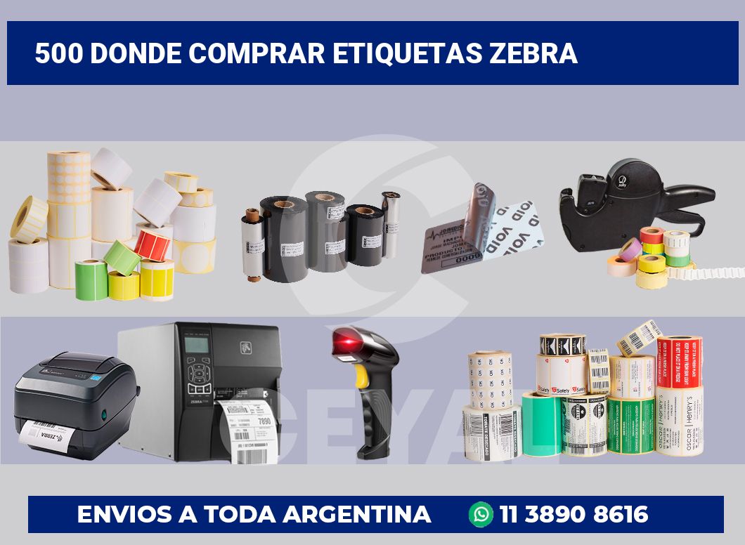 500 Donde comprar etiquetas zebra