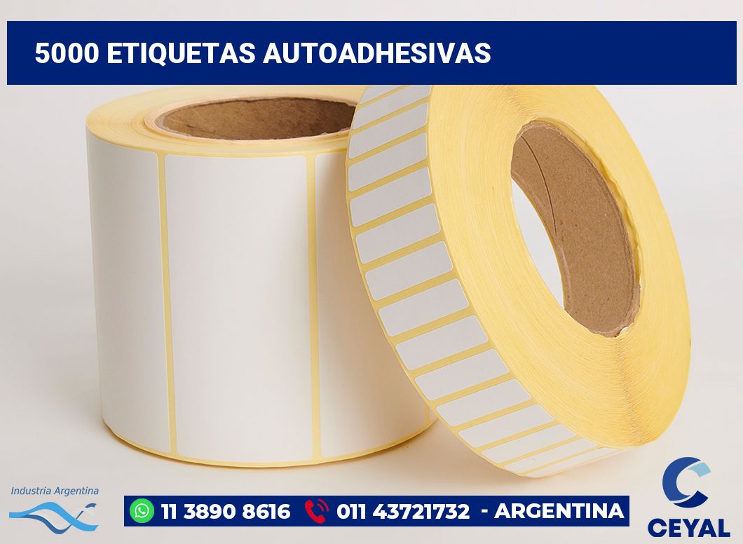 5000 Etiquetas autoadhesivas