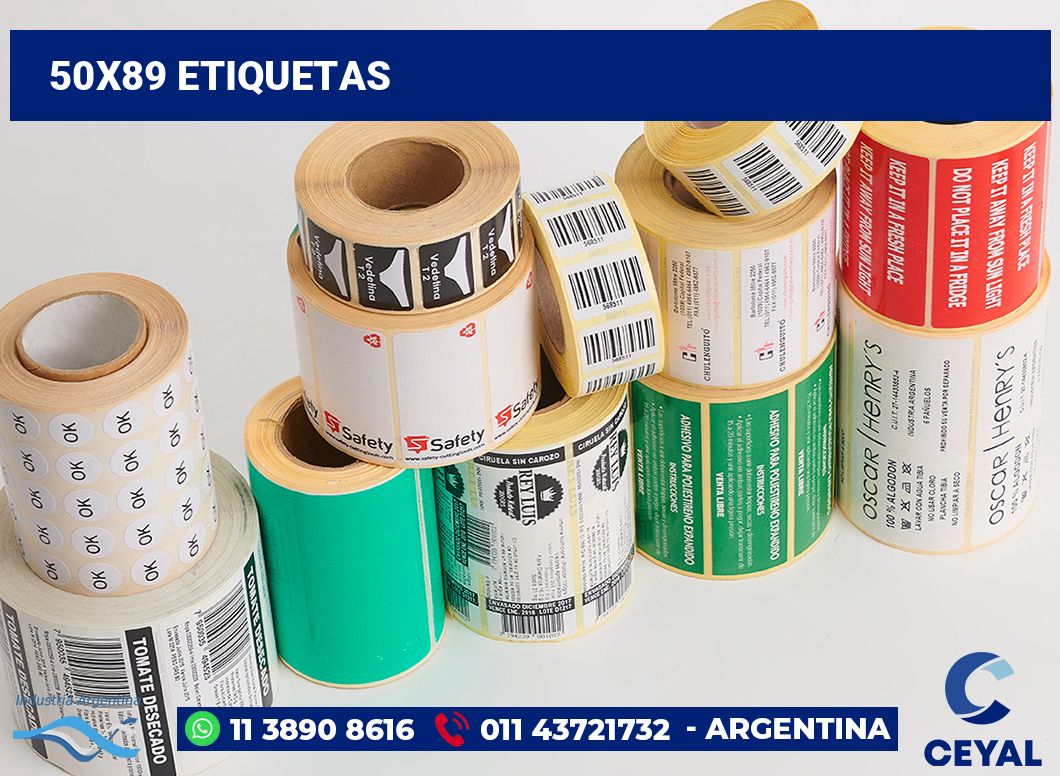 50x89 Etiquetas