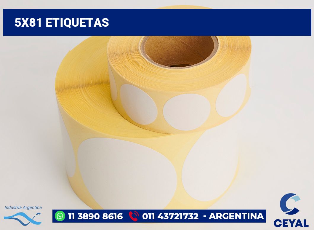 5x81 Etiquetas