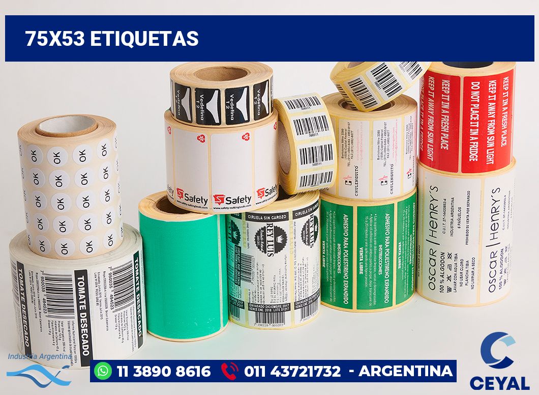 75x53 Etiquetas