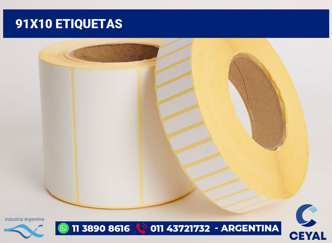91x10 Etiquetas