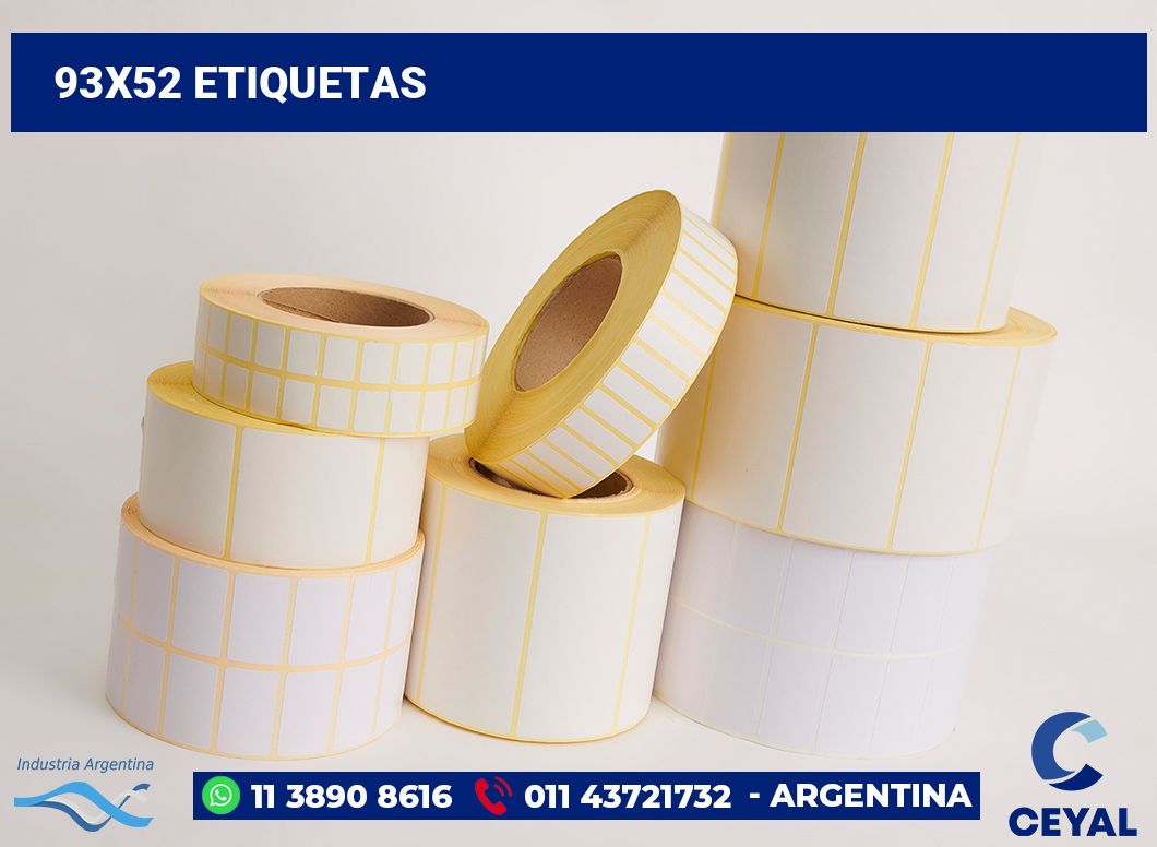 93x52 Etiquetas