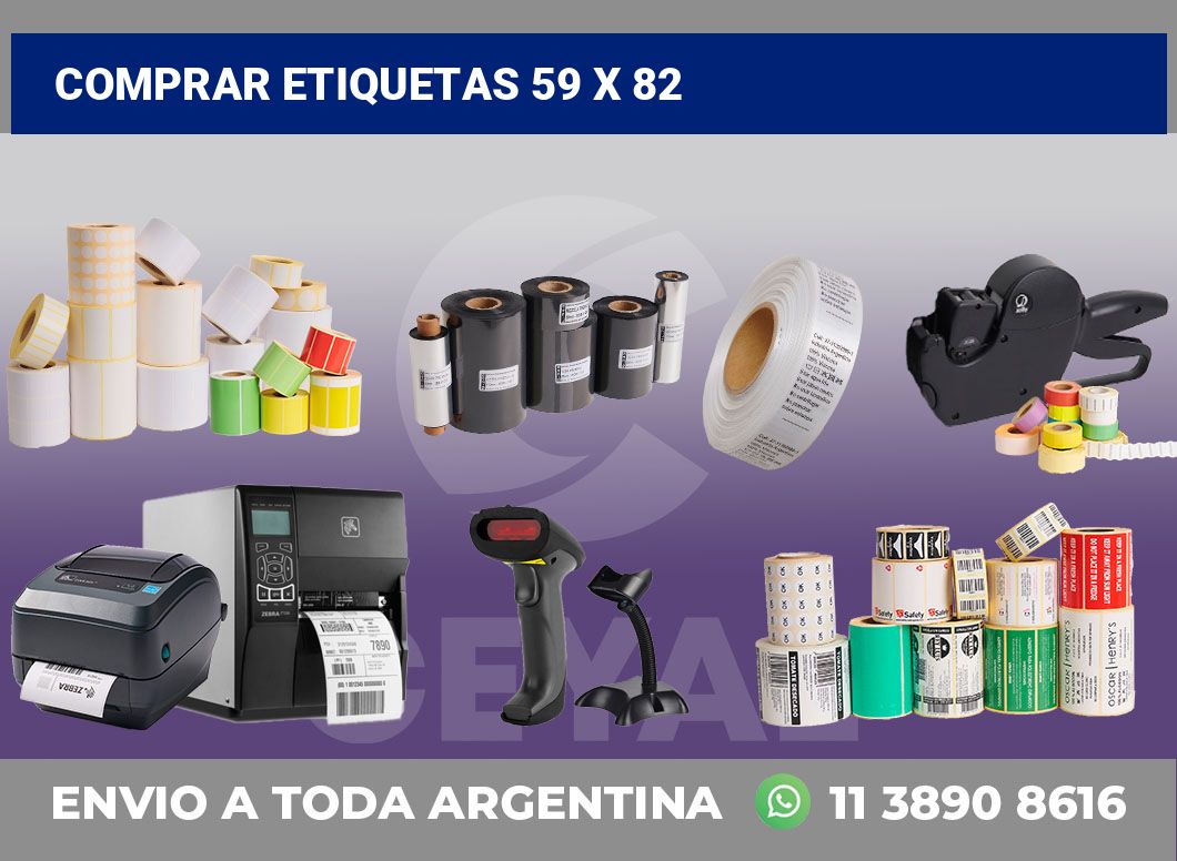 Comprar etiquetas 59 x 82