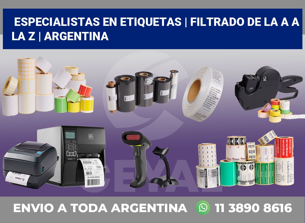 Especialistas en etiquetas | Filtrado de la A a la Z | Argentina
