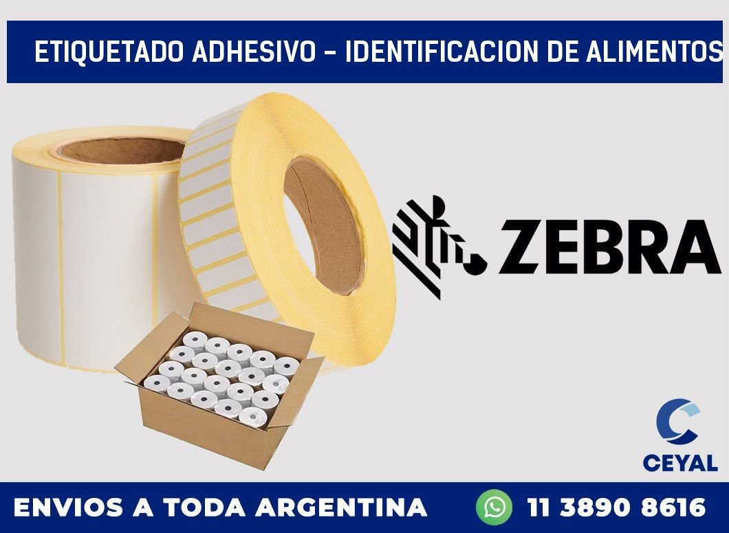Etiquetado adhesivo - identificacion de alimentos