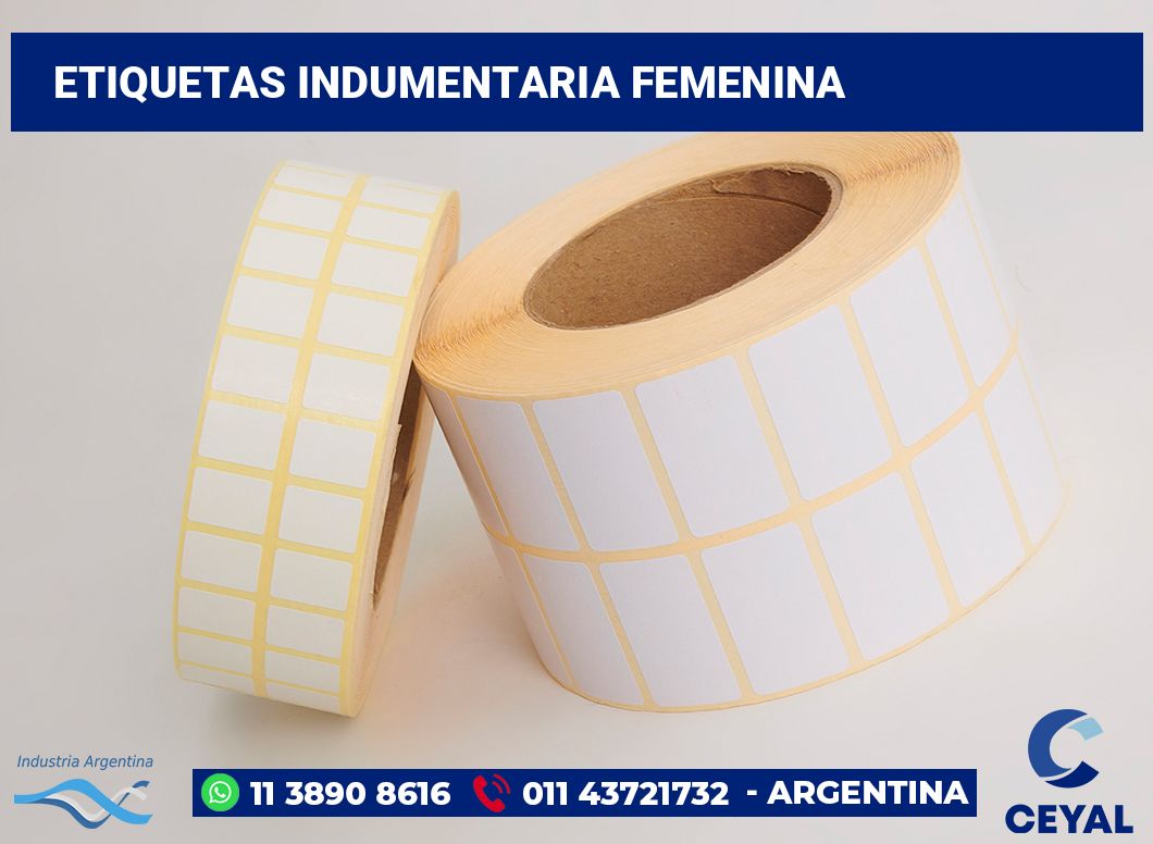 Etiquetas Indumentaria femenina