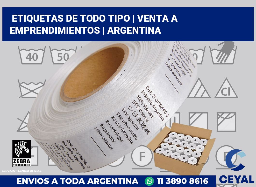 Etiquetas de todo tipo | Venta a emprendimientos | Argentina