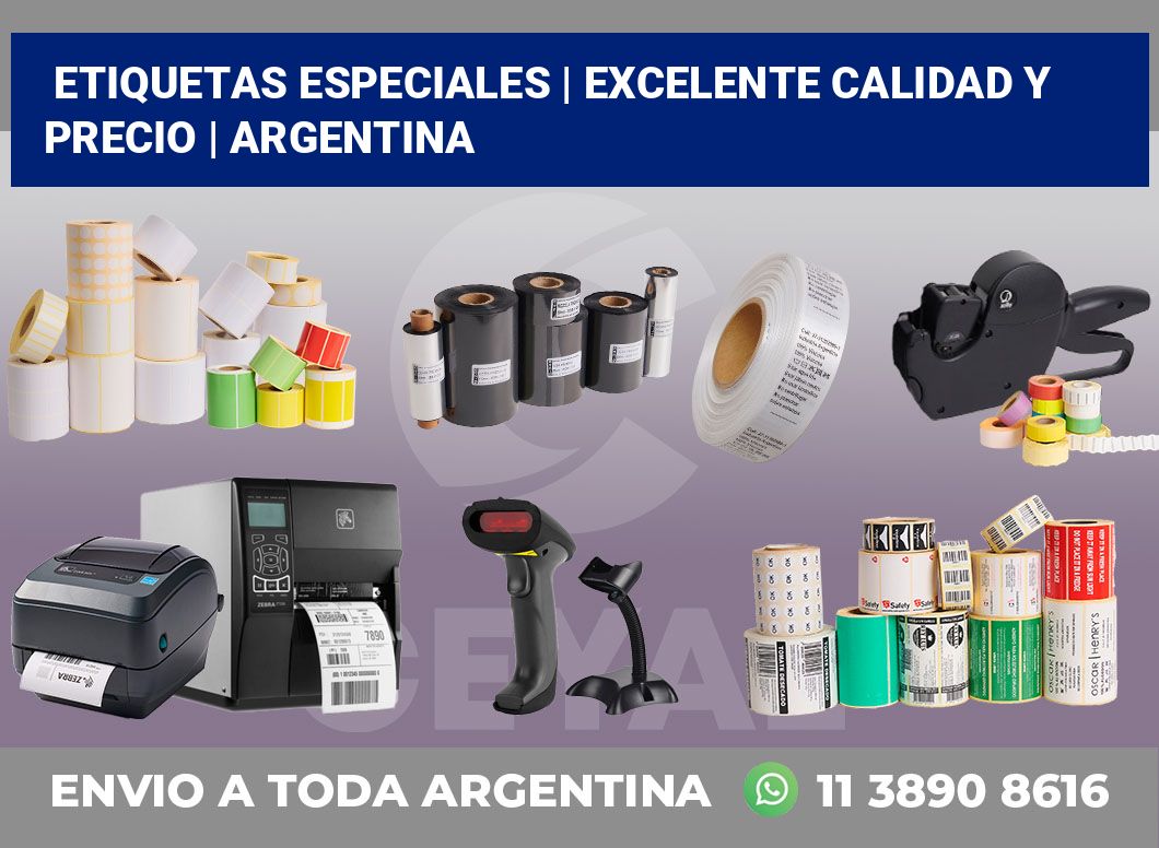 Etiquetas especiales | Excelente calidad y precio | Argentina
