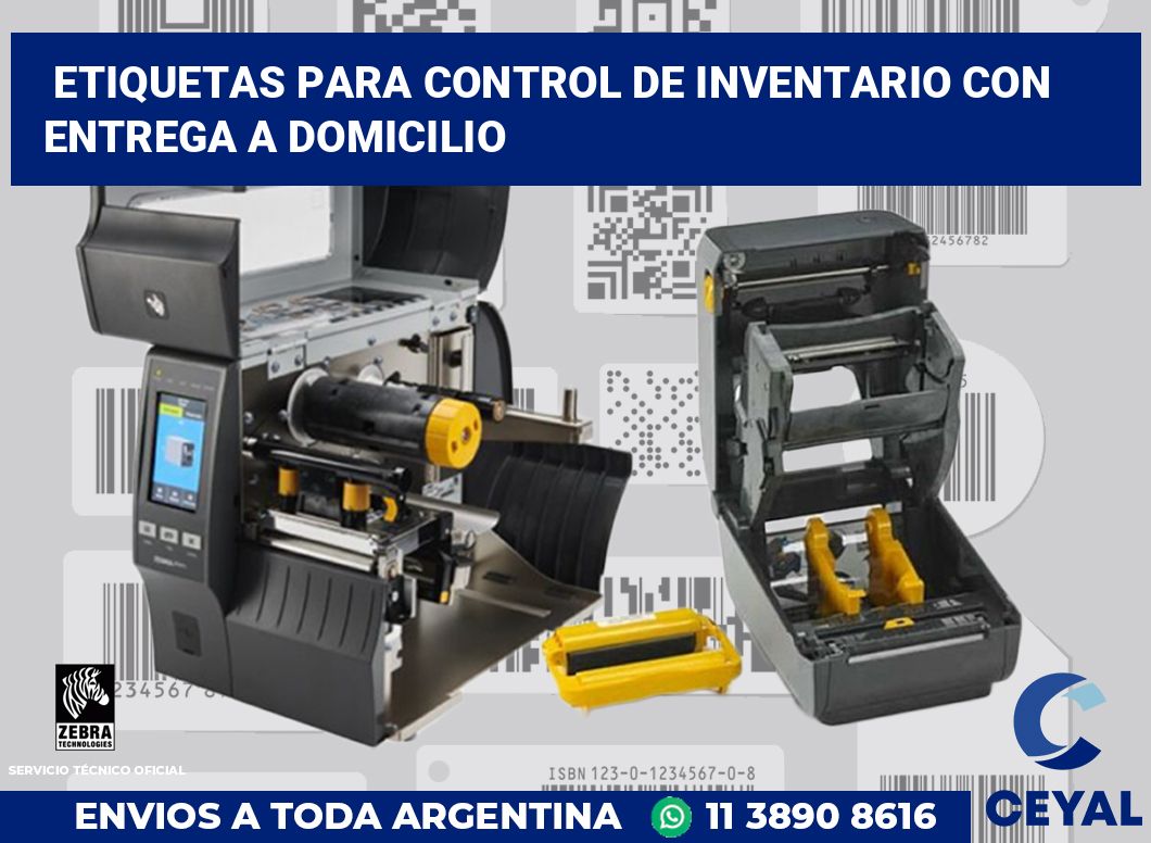 Etiquetas para Control de Inventario con Entrega a Domicilio
