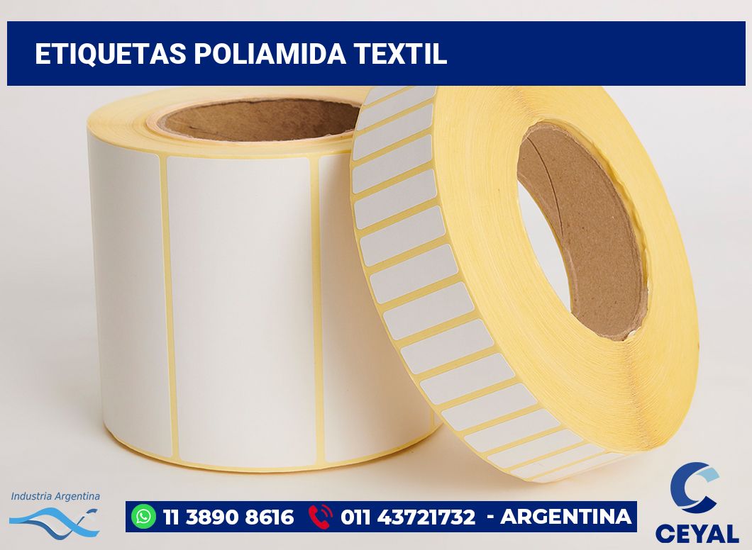 Etiquetas poliamida textil