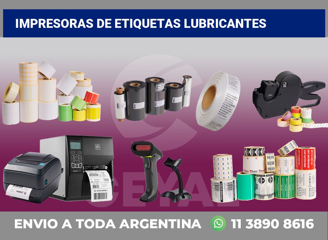 Impresoras de etiquetas Lubricantes