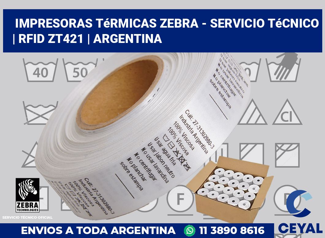 Impresoras térmicas Zebra - servicio técnico | RFID ZT421 | Argentina