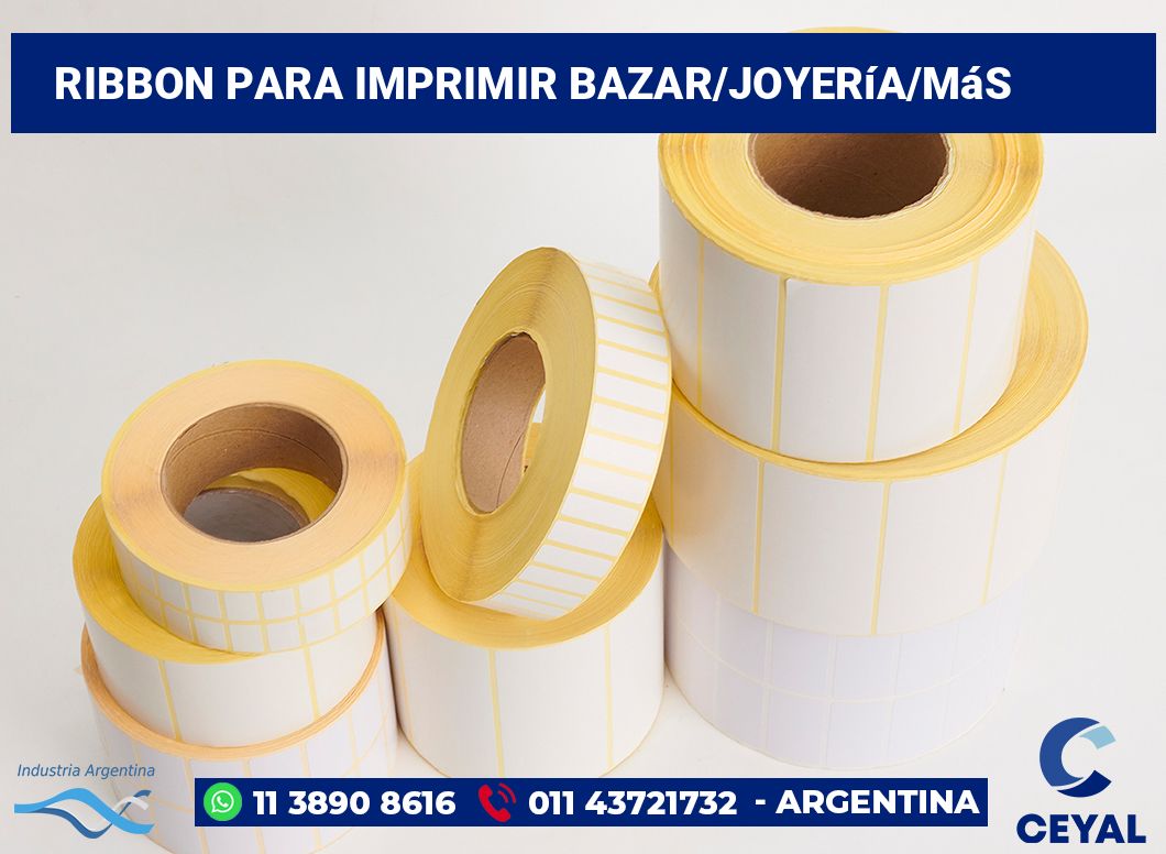 Ribbon para imprimir Bazar/joyería/más