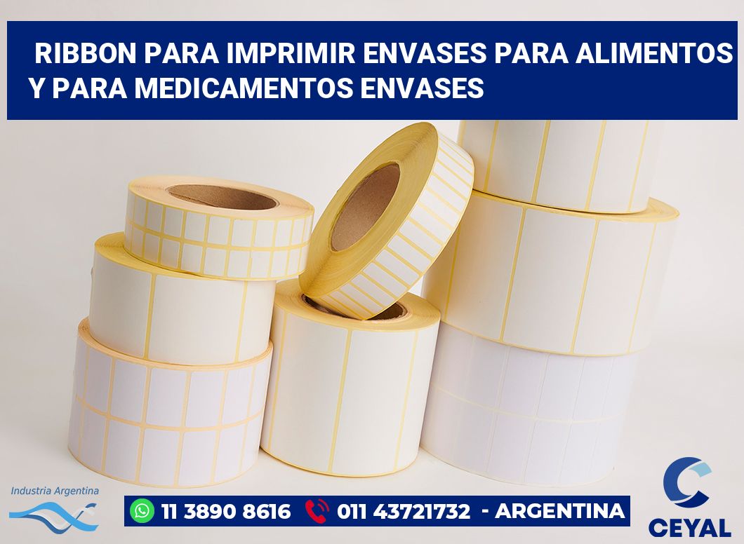 Ribbon para imprimir Envases para alimentos y para medicamentos Envases ...